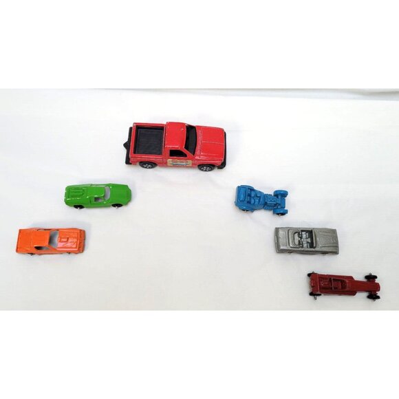 Lot of 6 Vintage Metal Tootsie Toy Die Cast Cars Fiat Dragster Pontiac S-10 More - Picture 5 of 6
